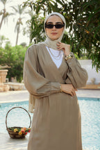 Brownish Calm Dress