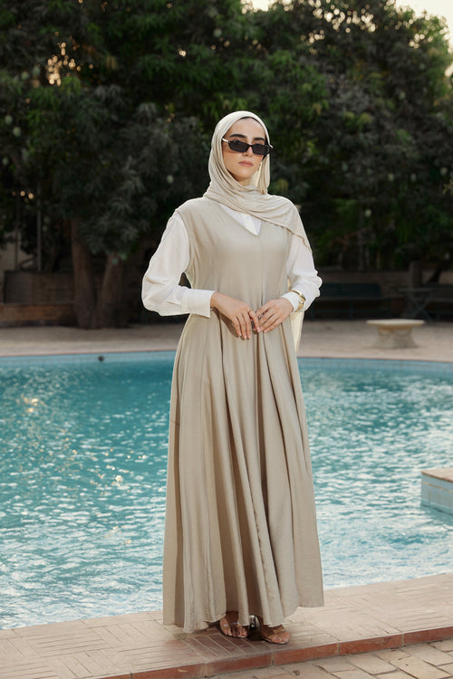 Layer it dress-Coffe