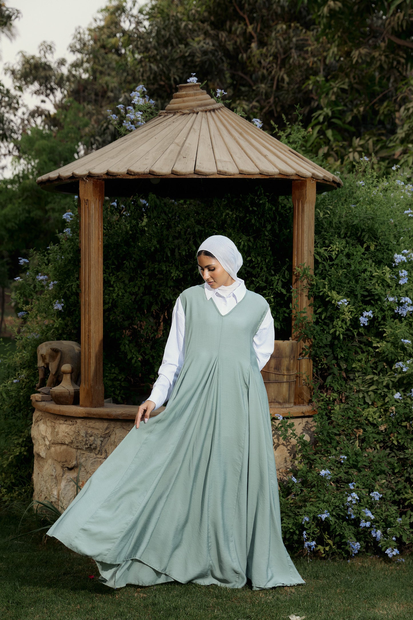 Layer it dress-Mint green