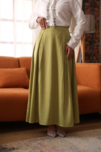 Layal Skirt - Light Olive