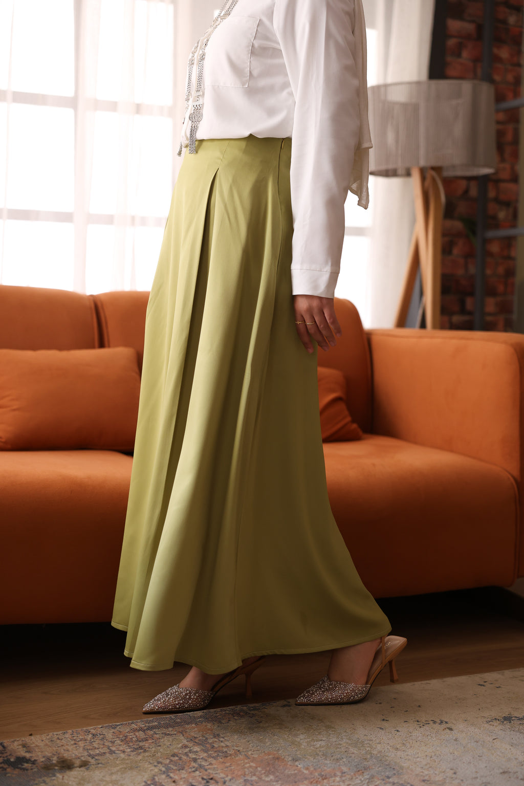 Layal Skirt - Light Olive