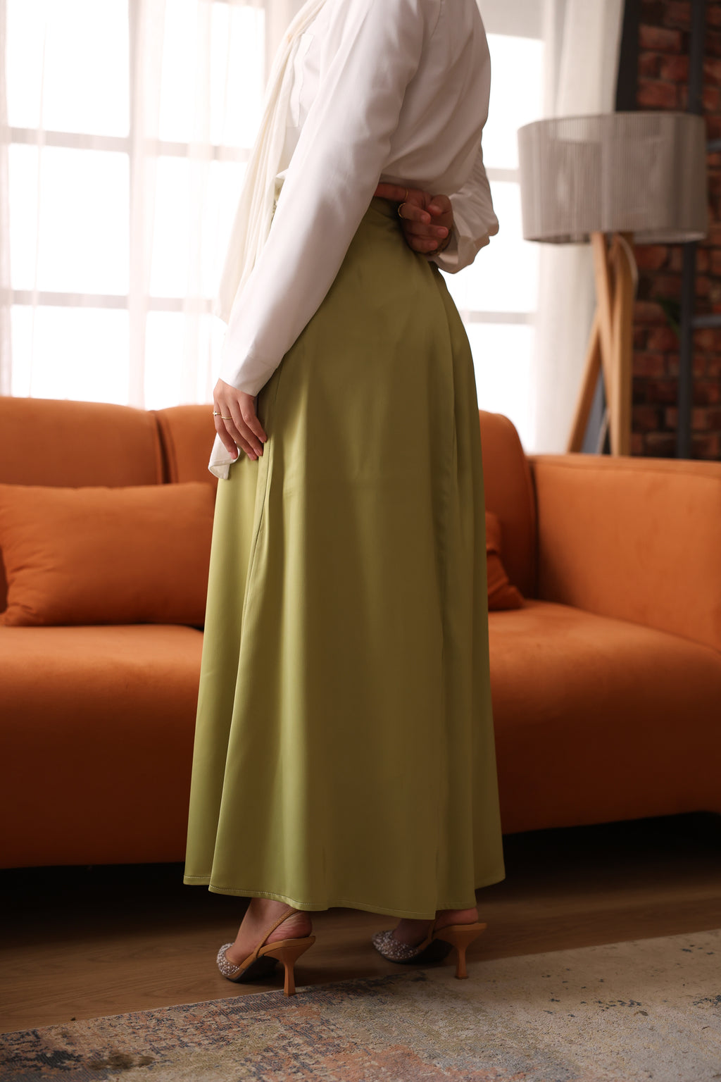 Layal Skirt - Light Olive